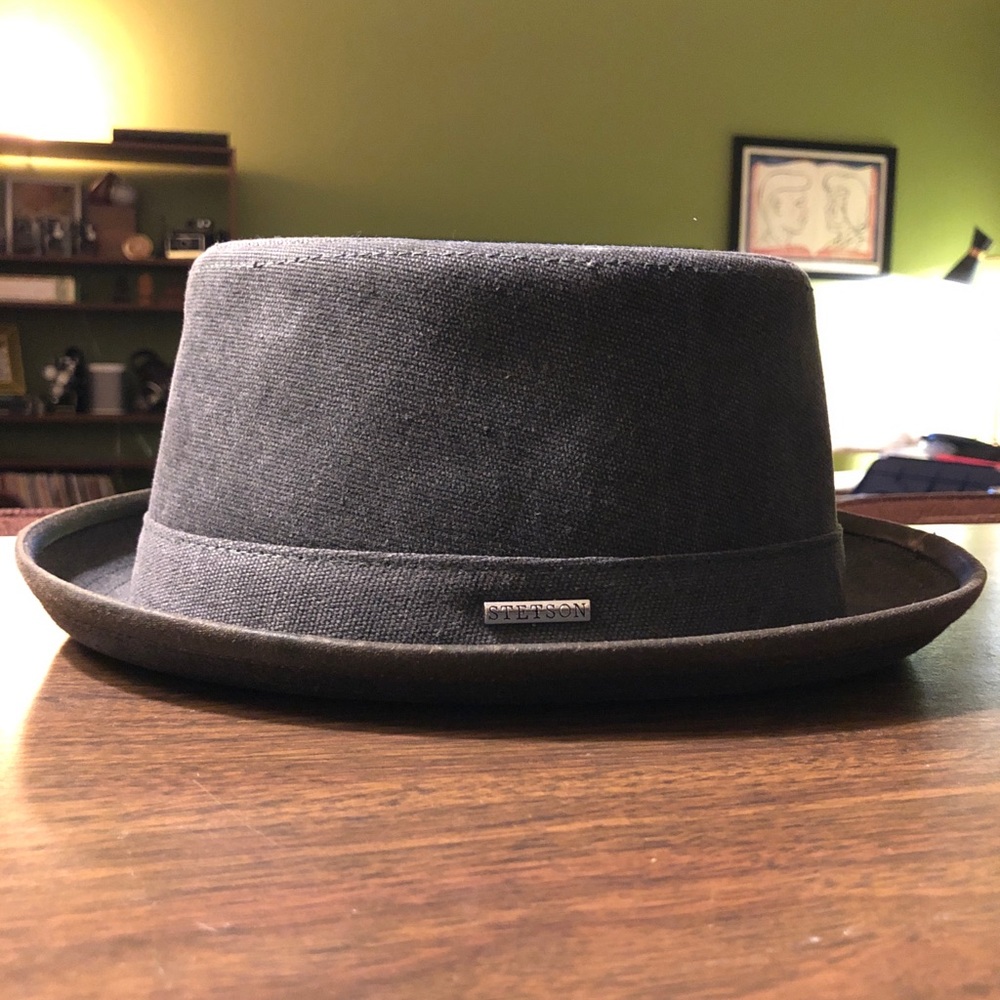 NEW With Tags! Tan Canvas Stetson Pork-Pie Hat